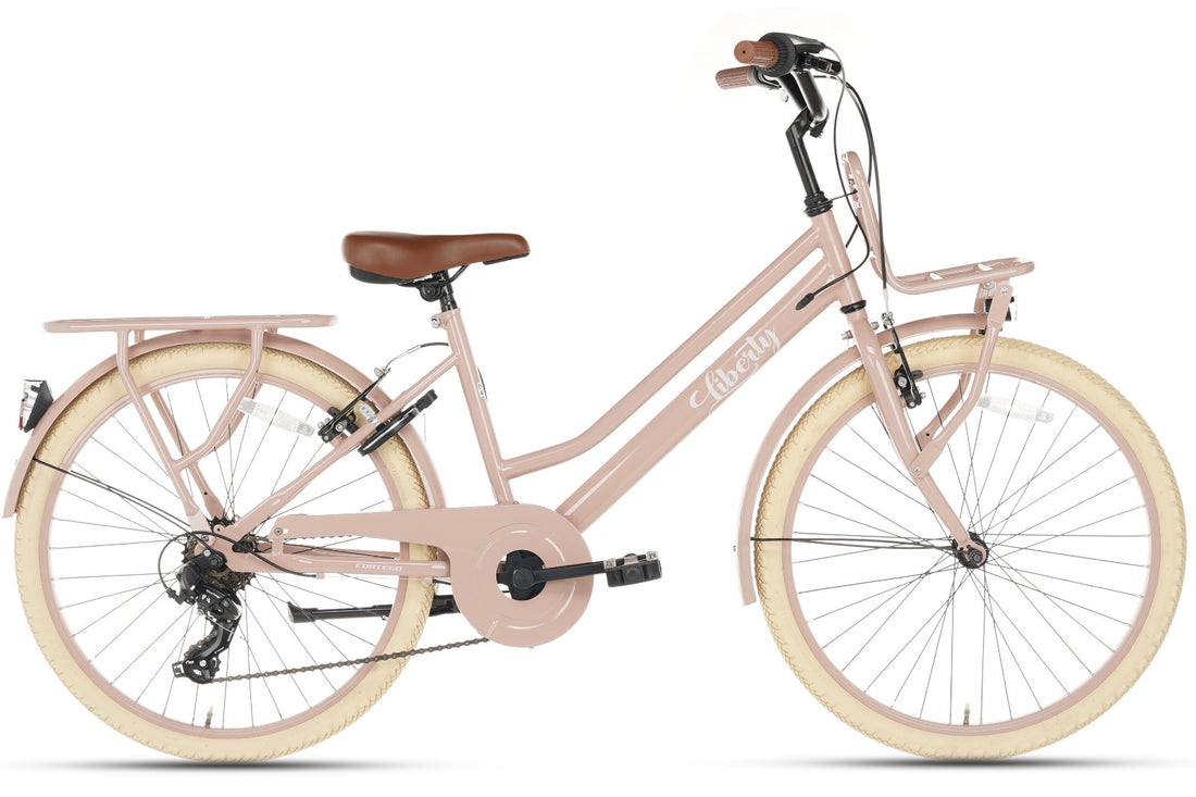 Cortego Liberty Meisjesfiets 24 inch - 7 Versnellingen - Zalm