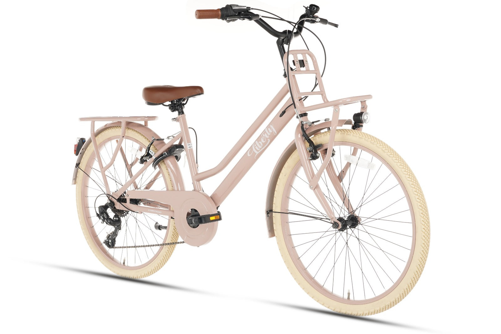 Cortego Liberty Meisjesfiets 24 inch - 7 Versnellingen - Zalm