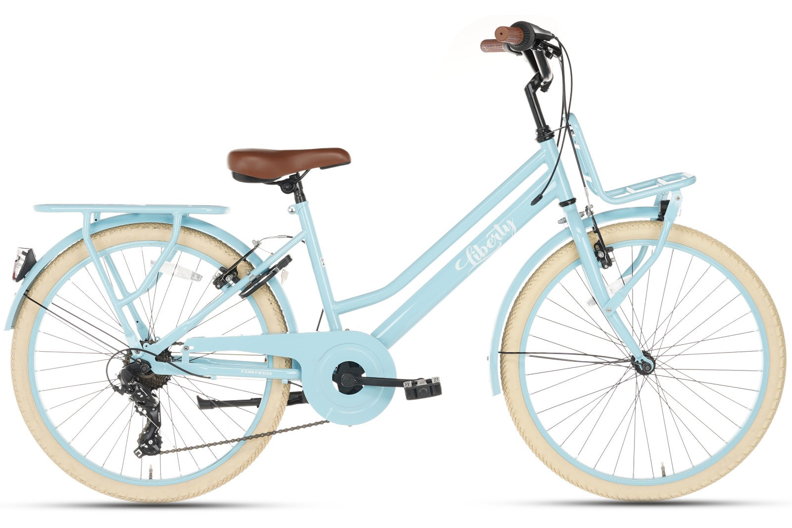 Cortego liberty Meisjesfiets 24 inch - 7 Versnellingen - Blauw