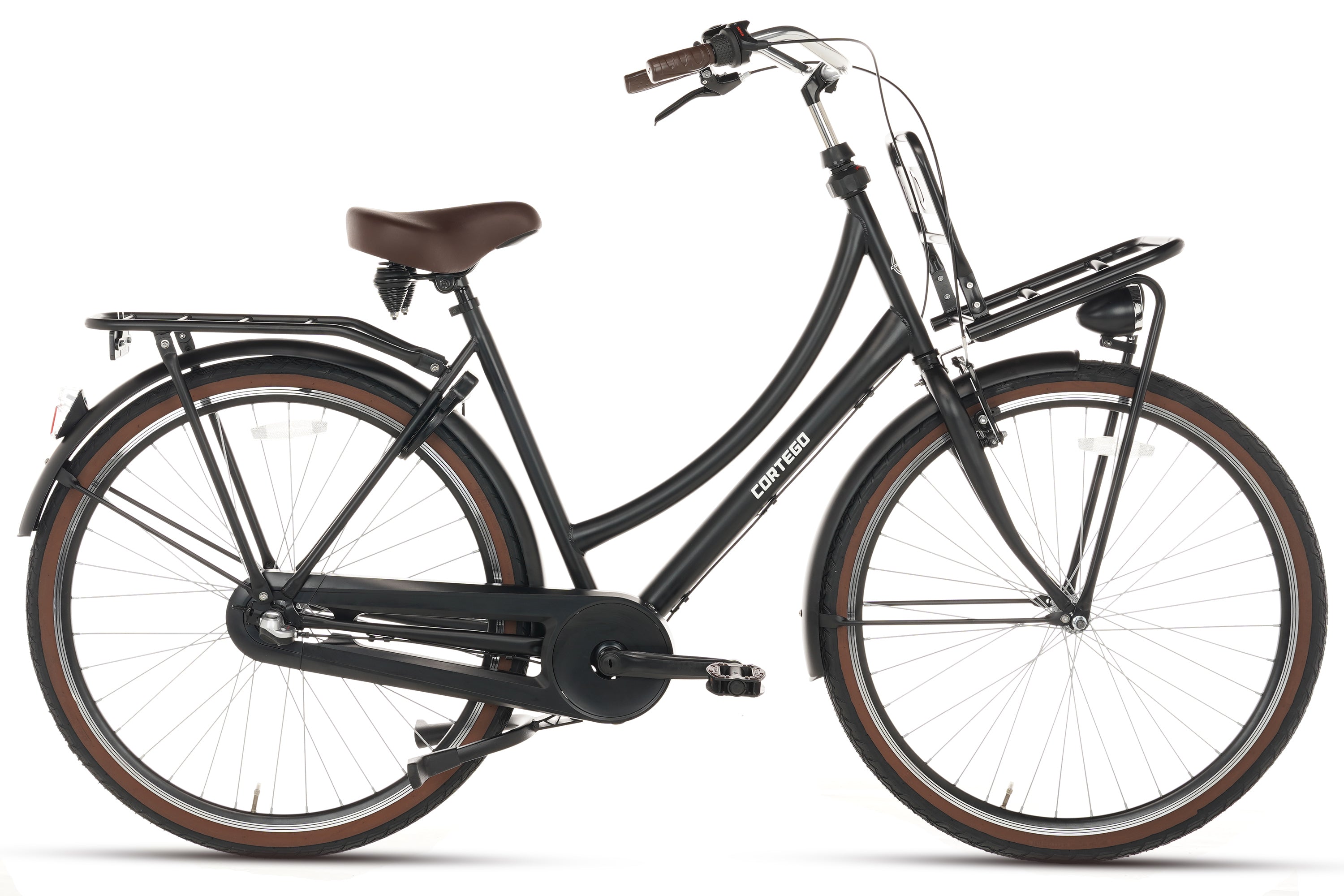 Cortego Cargo N3 Transportfiets Mat-Zwart - 3 Versnellingen