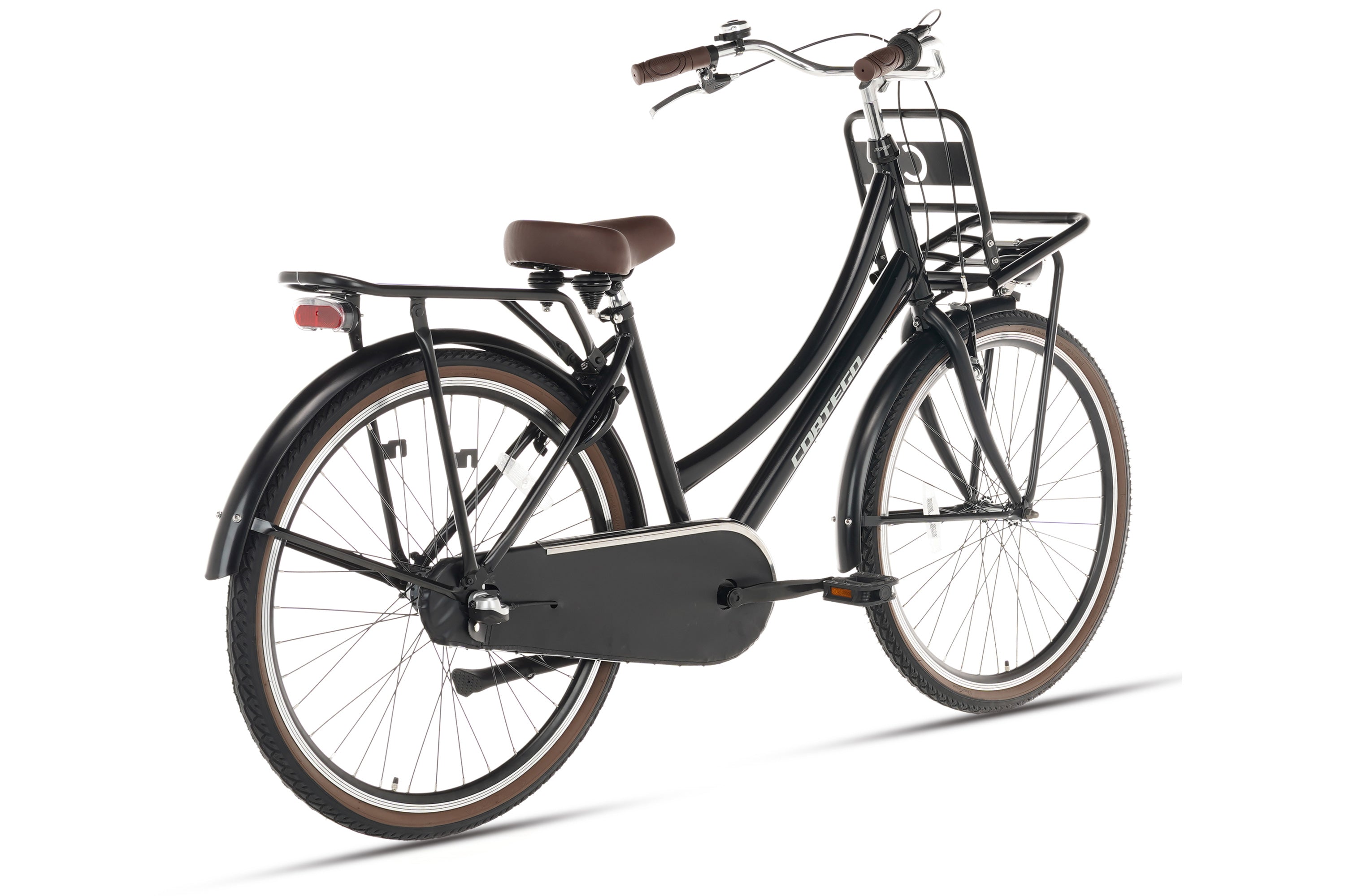 Cortego Cargo Meisjesfiets 24 inch - 3 Versnellingen - Mat-Zwart