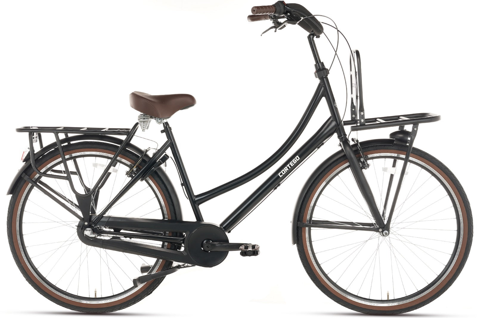 Cortego Daily Moederfiets 28 Inch - 3 Versnellingen - Mat-Zwart