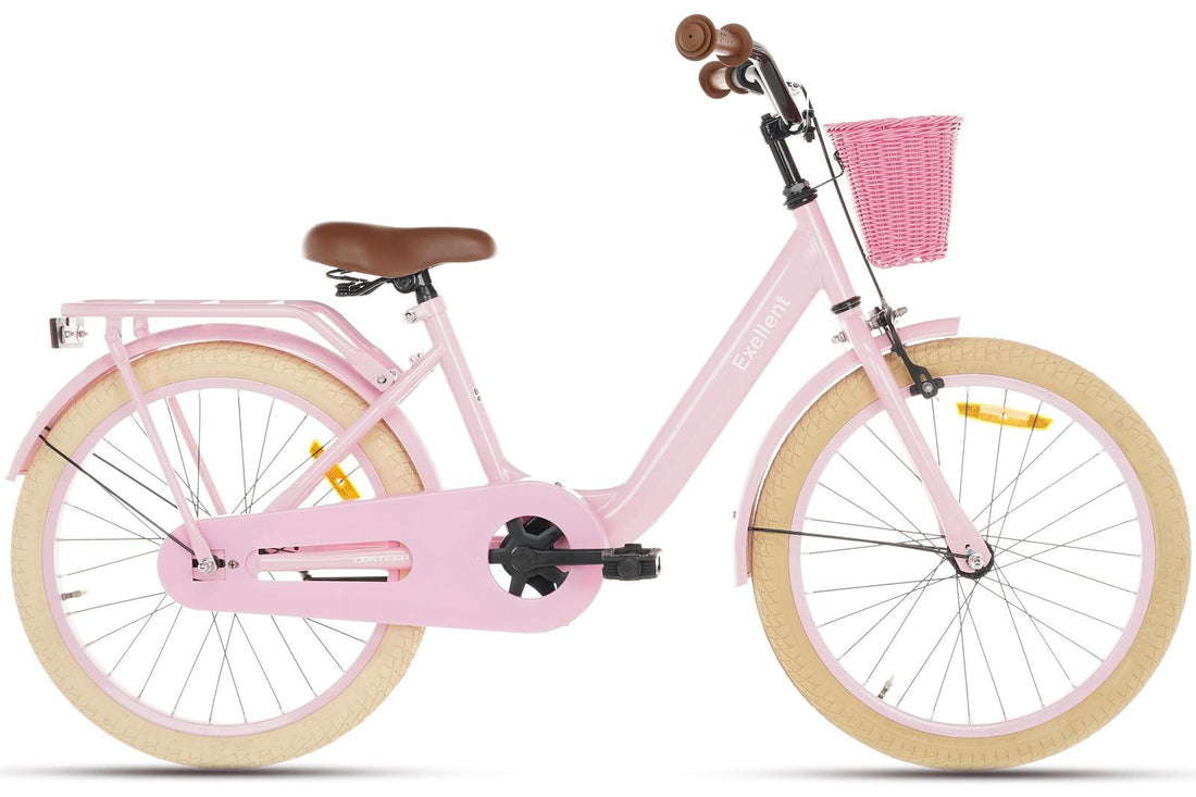 Cortego Excellent Meisjesfiets Roze 22 inch + Mand