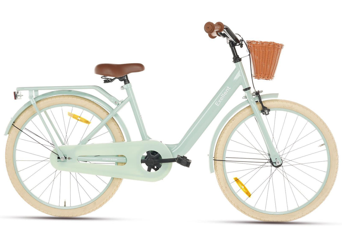 Cortego Excellent Meisjesfiets Groen 22 inch + Mand