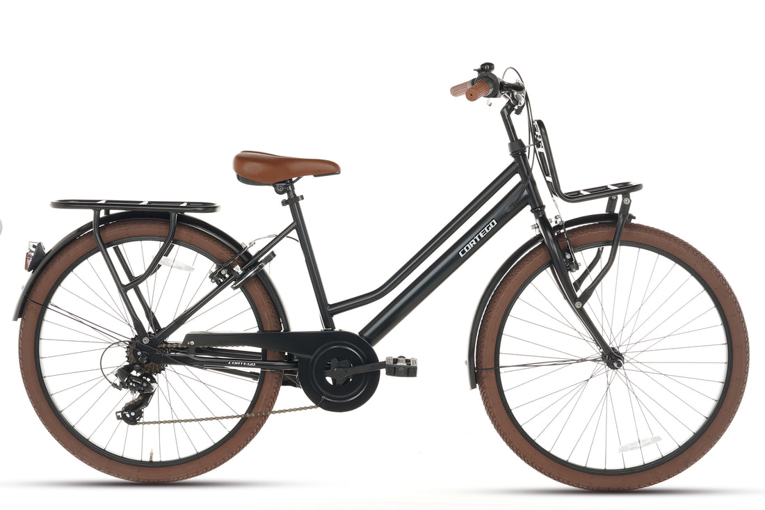 Cortego Liberty Meisjesfiets 26 inch - 7 Versnellingen - Mat-Zwart