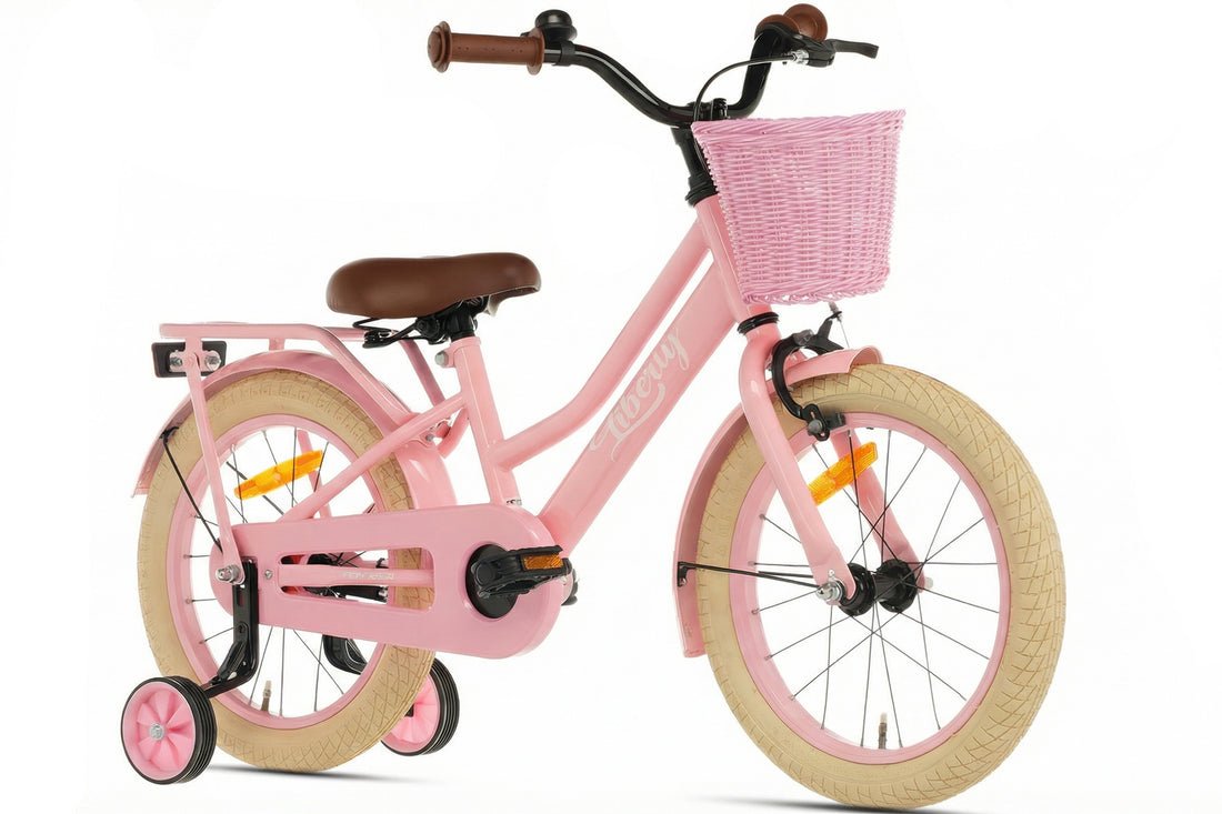 Cortego Liberty meisjesfiets Roze 14 inch + mand