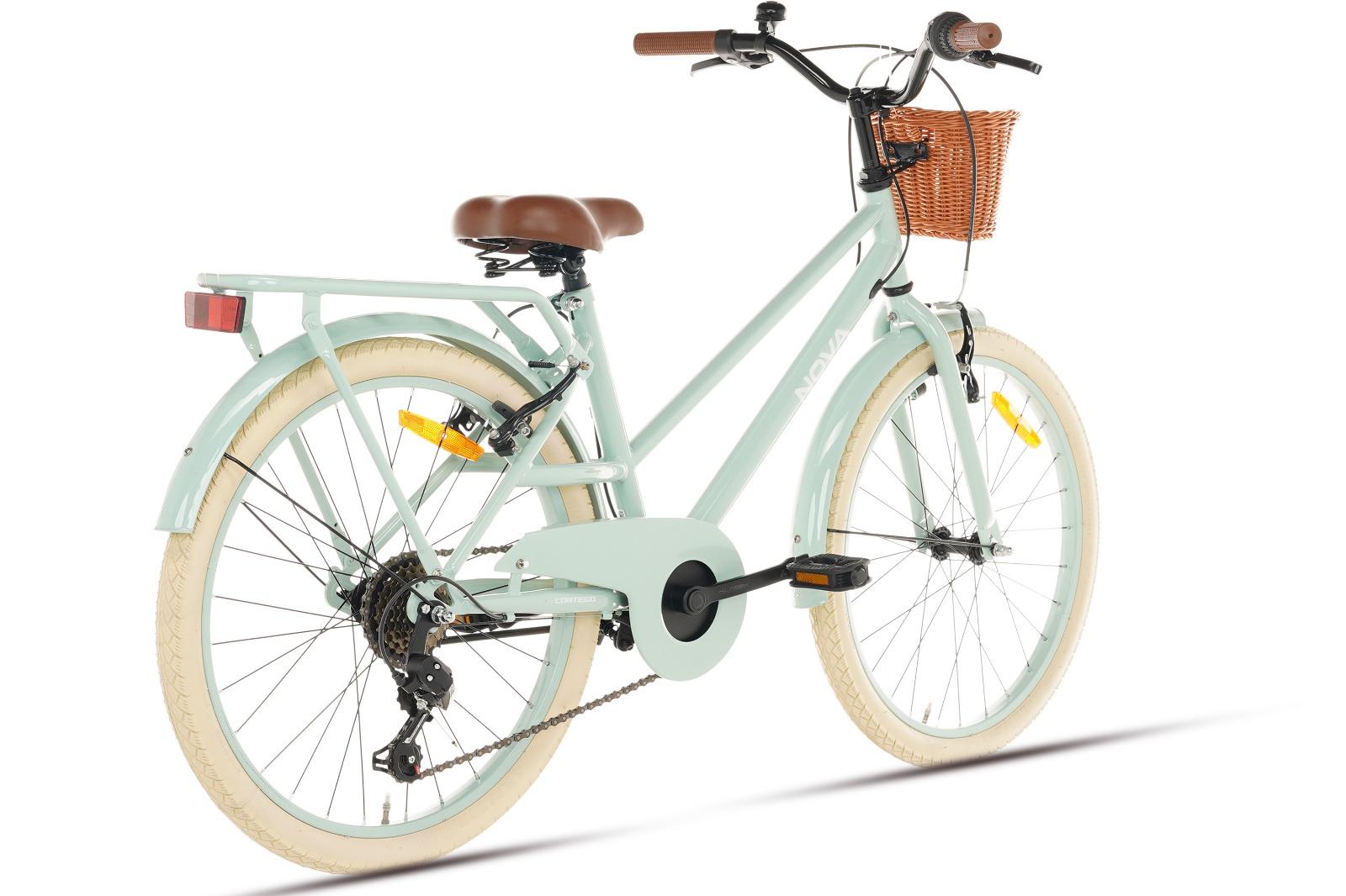 Cortego Nova Meisjesfiets 22 inch - 7 Versnellingen - Groen + Mand