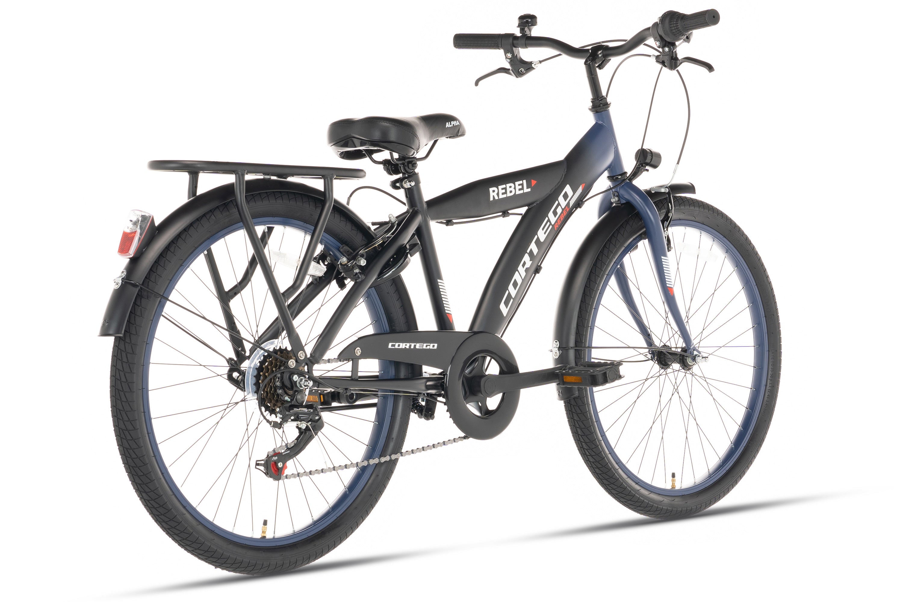 Cortego Rebel Jongensfiets 22 Inch Blauw - 6 Versnellingen