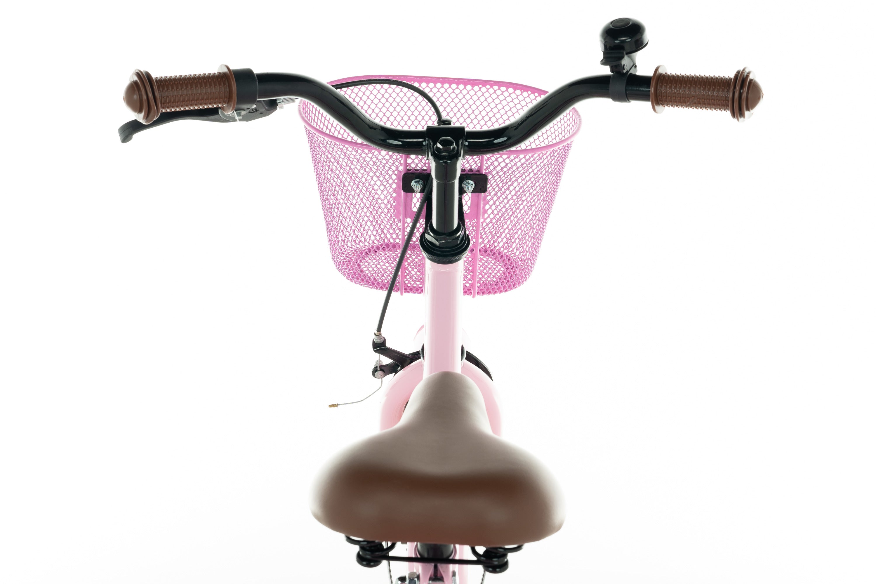 Cortego Liberty meisjesfiets Roze 14 inch + mand
