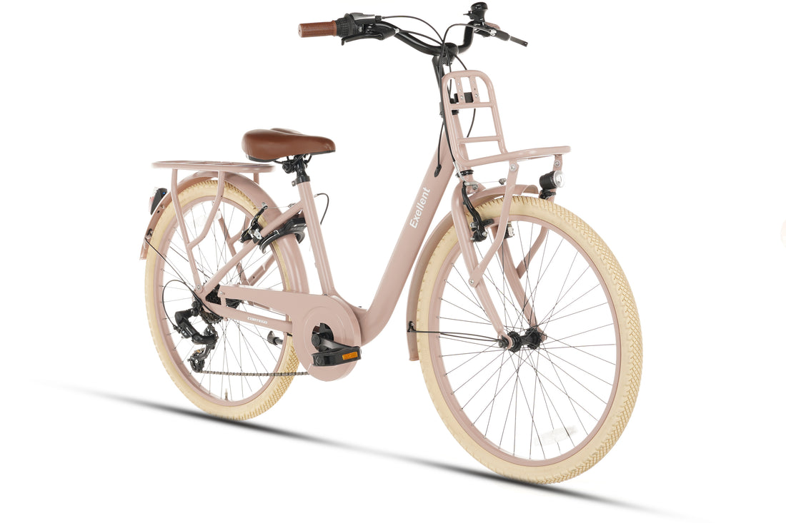 Cortego Excellent Meisjesfiets 24 inch - 7 Versnellingen - Zalm