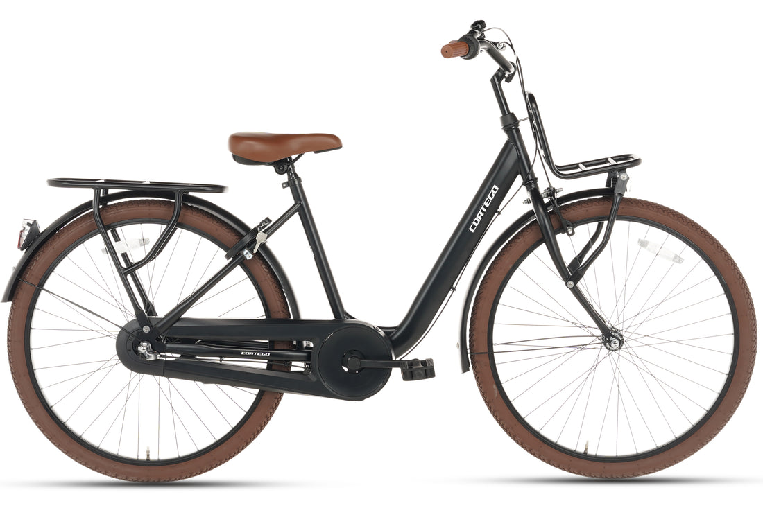 Cortego Excellent Meisjesfiets 26 inch - 3 Versnellingen - Mat-Zwart