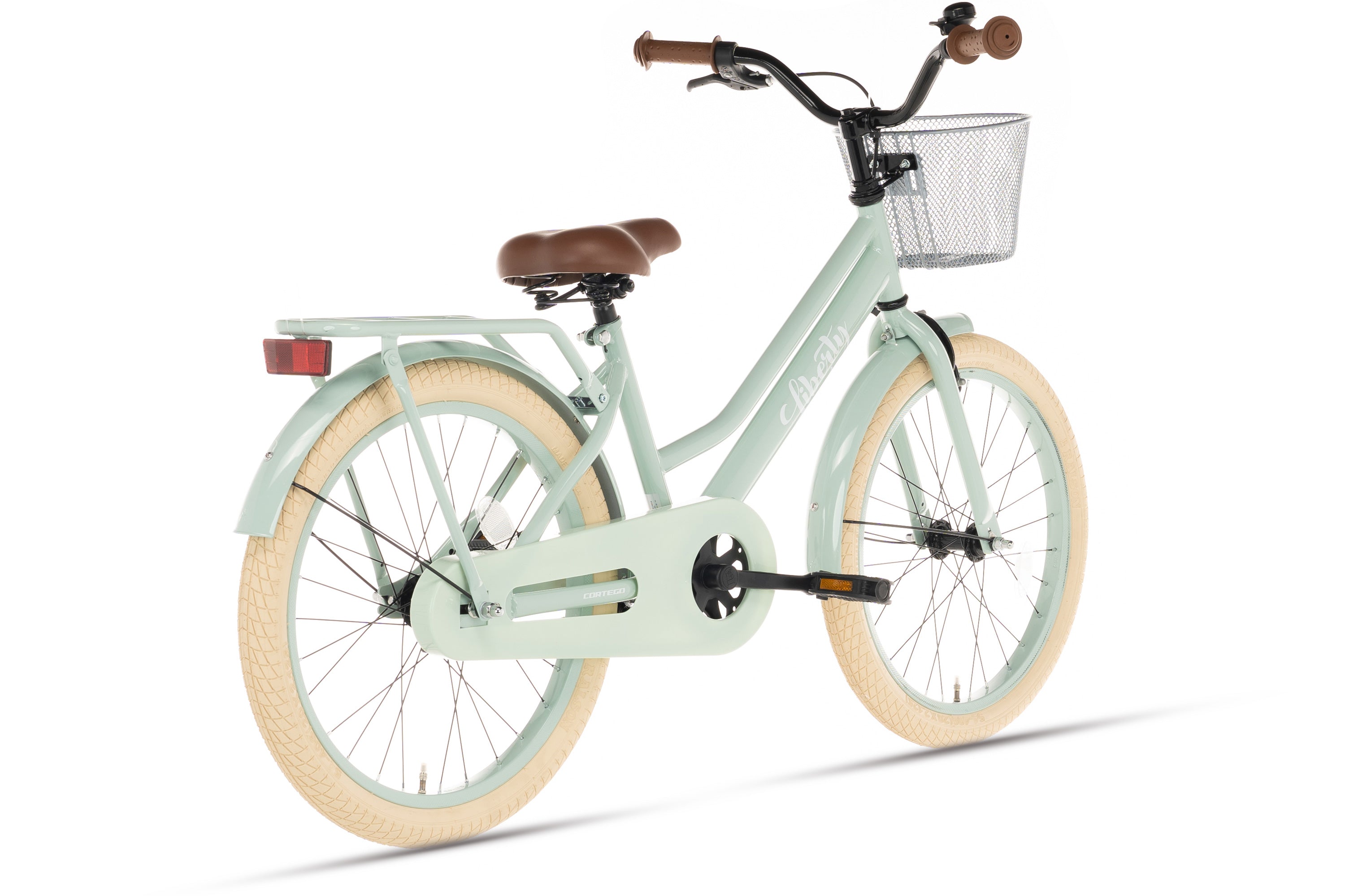 Cortego Liberty meisjesfiets Groen 20 inch + mand