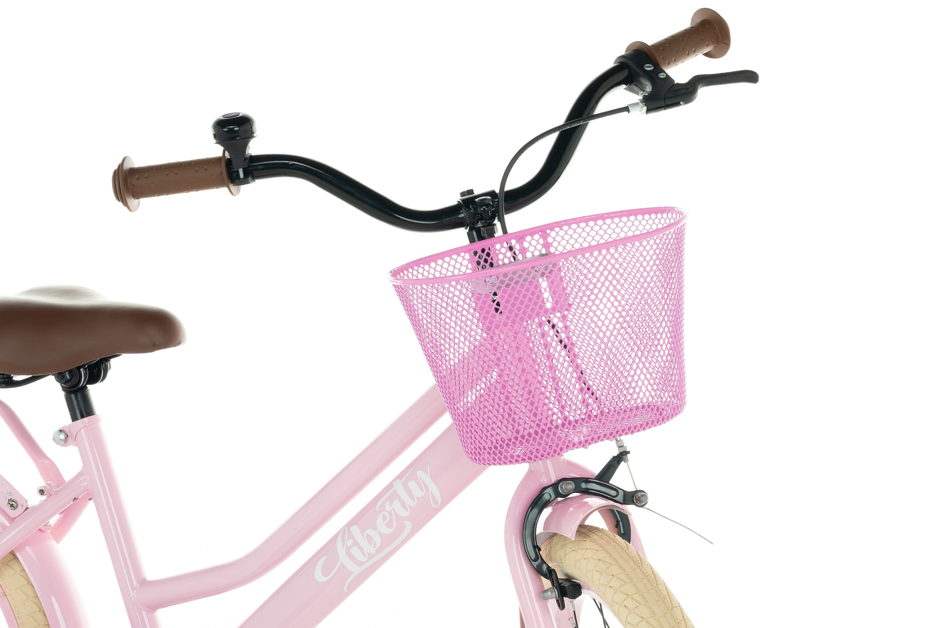 Cortego Liberty meisjesfiets Roze 18 inch + mand