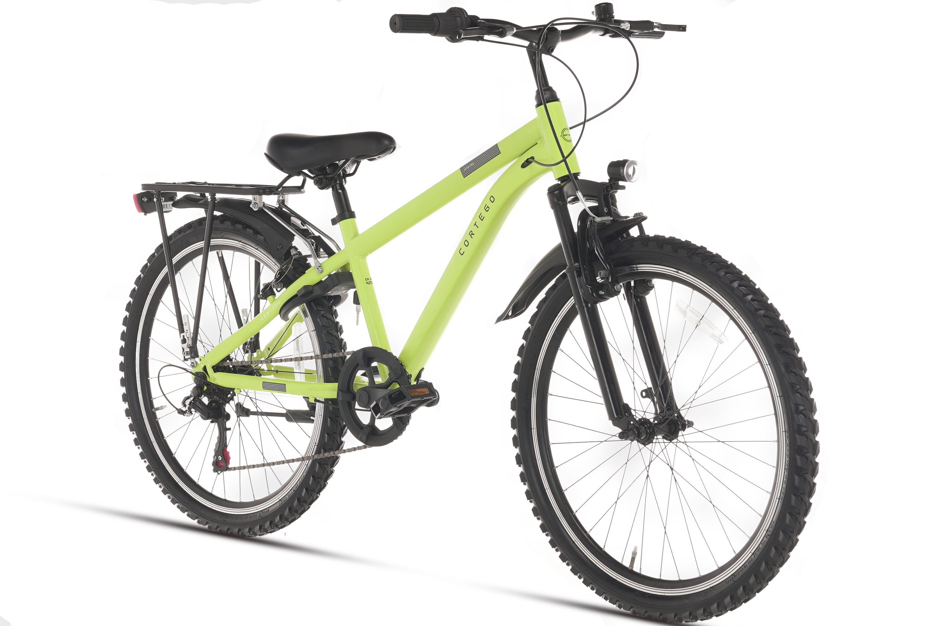 Cortego Ranger Plus 7-speed Jongensfiets 24 inch Fluogeel