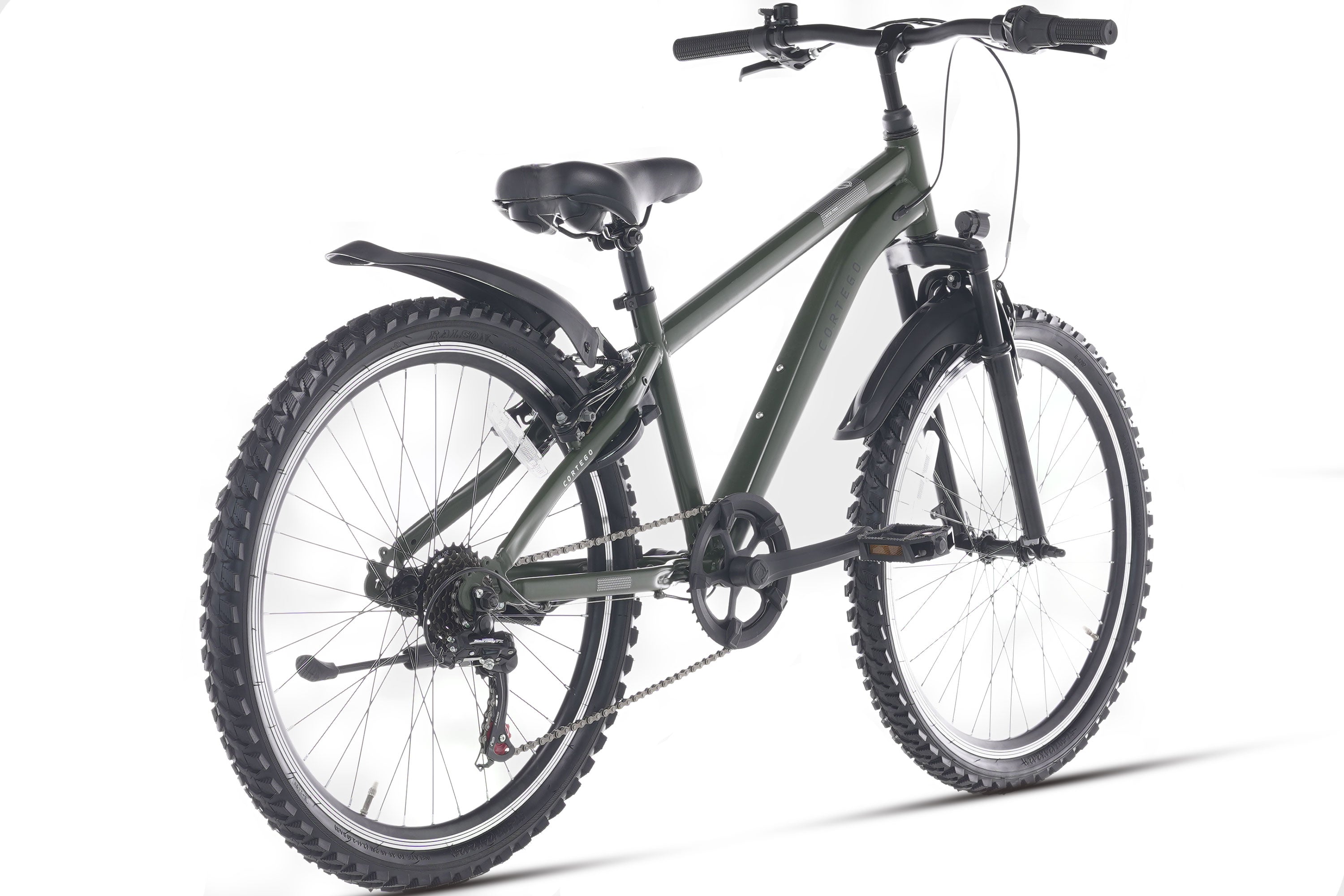Cortego Ranger 7-speed Jongensfiets 24 inch Army Green