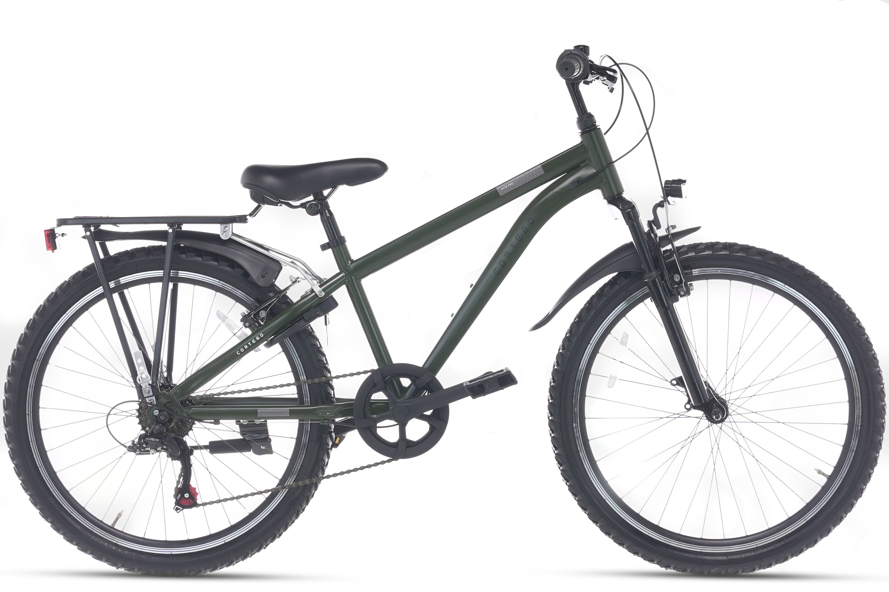 Cortego Ranger Plus 7-speed Jongensfiets 24 inch Army Green