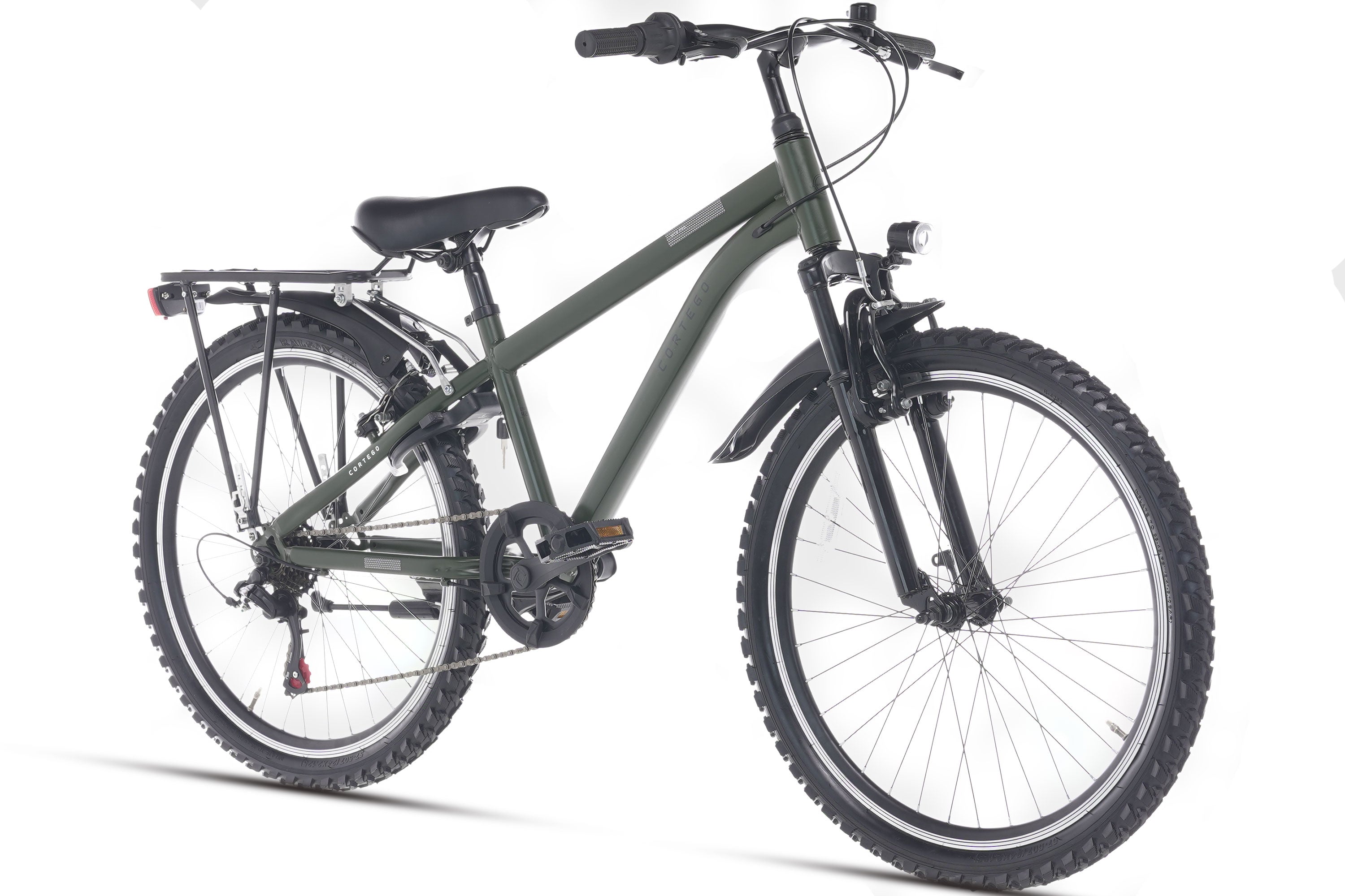 Cortego Ranger Plus 7-speed Jongensfiets 24 inch Army Green