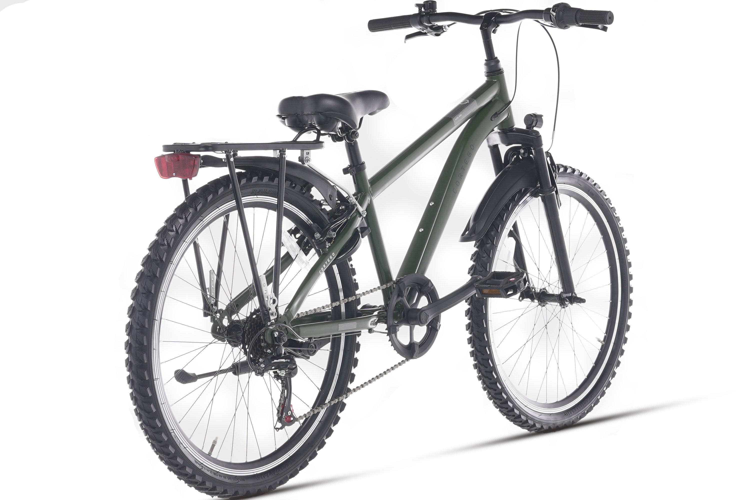 Cortego Ranger Plus 7-speed Jongensfiets 24 inch Army Green