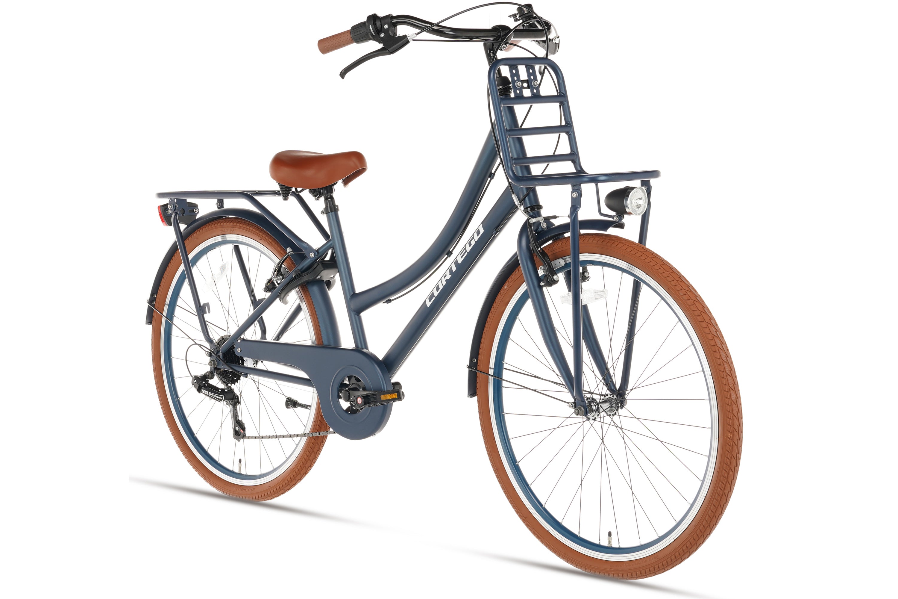Cortego Transporter Meisjesfiets 26 inch - 7 Versnellingen - Jeans Blauw