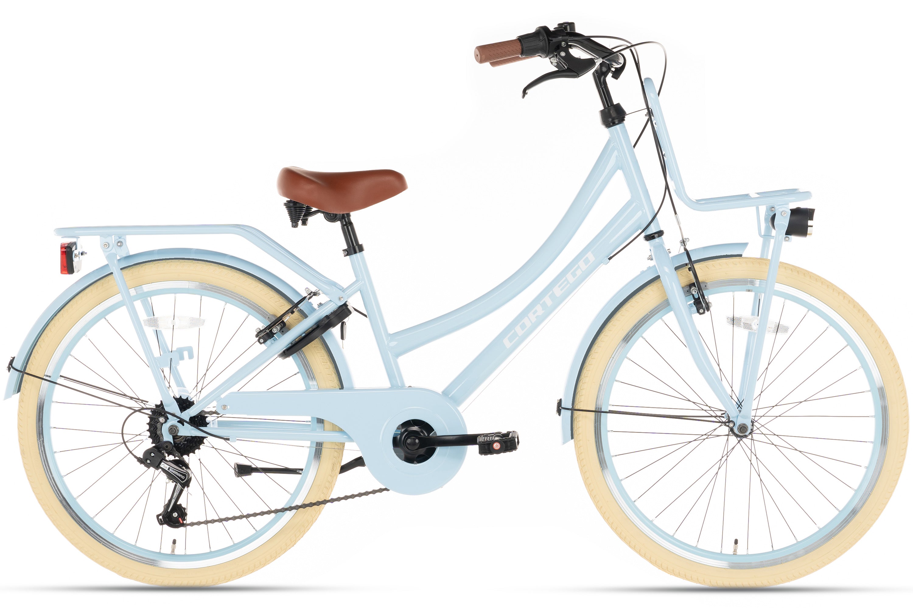 Cortego Transporter Meisjesfiets 22 inch - 7 Versnellingen - Blauw