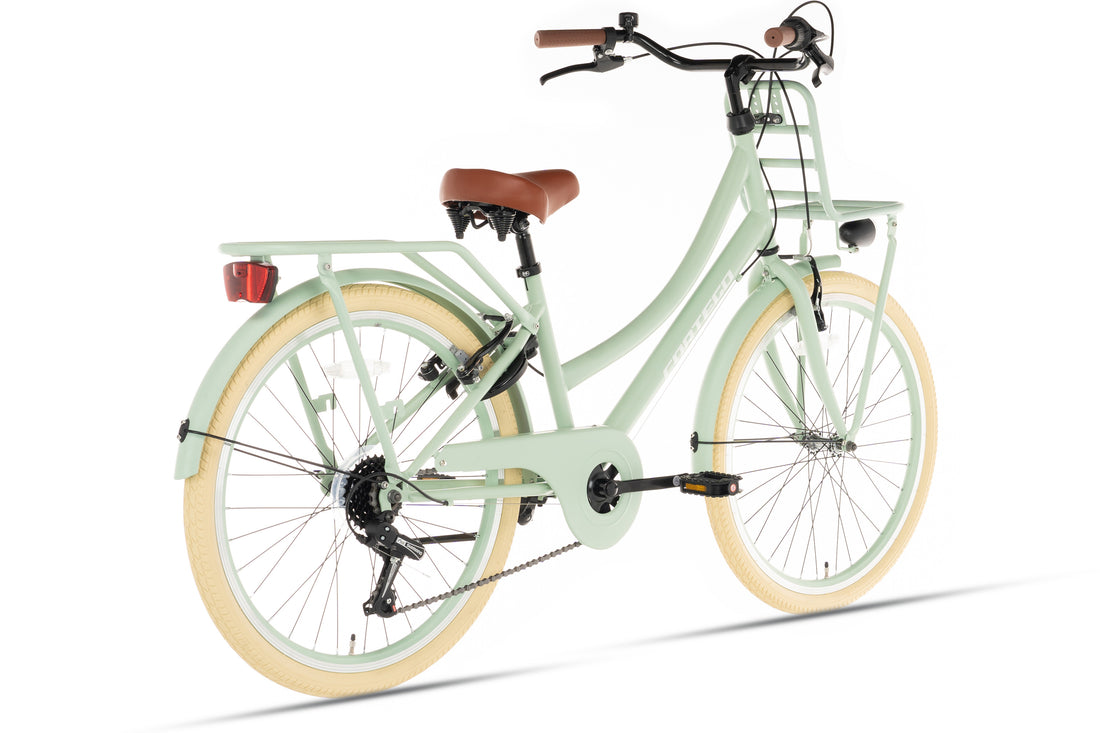 Cortego Transporter Meisjesfiets 22 inch - 7 Versnellingen - Groen