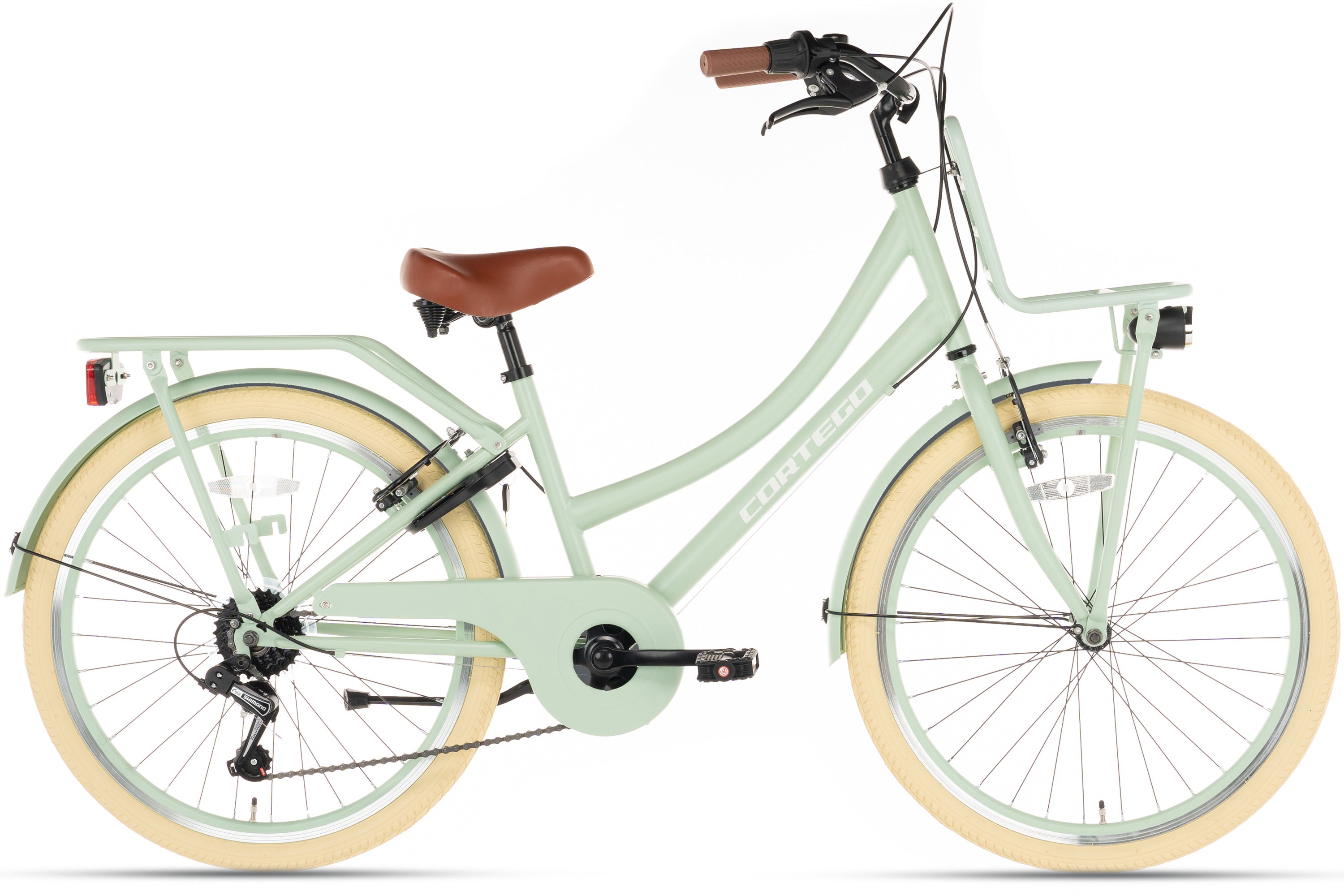 Cortego Transporter Meisjesfiets 24 inch - 7 Versnellingen - Groen