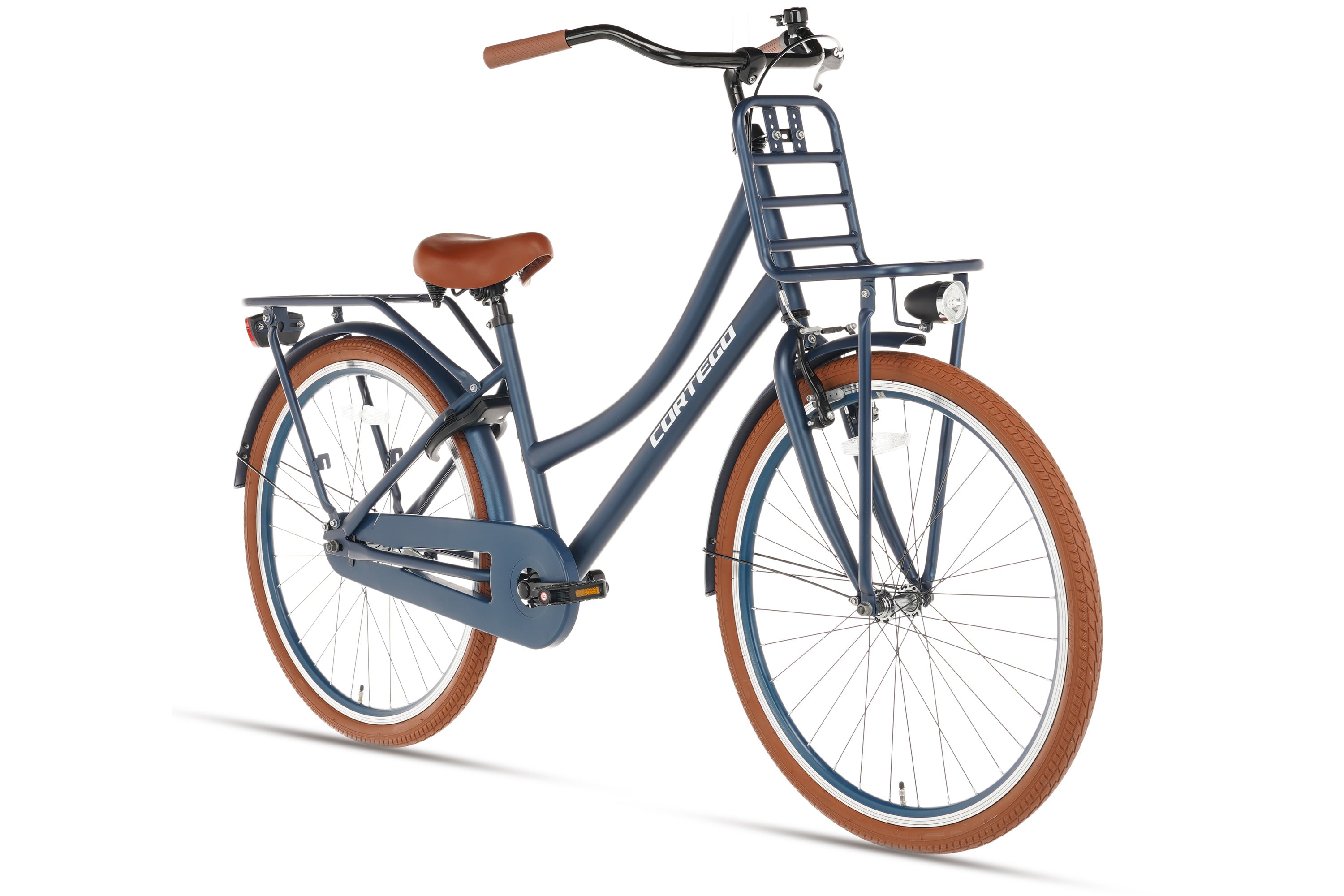 Cortego Transporter Meisjesfiets 26 inch Jeans Blauw