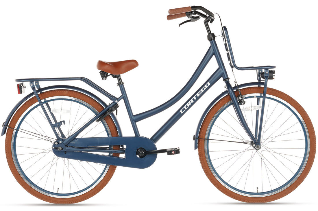 Cortego Transporter Meisjesfiets 26 inch Jeans Blauw