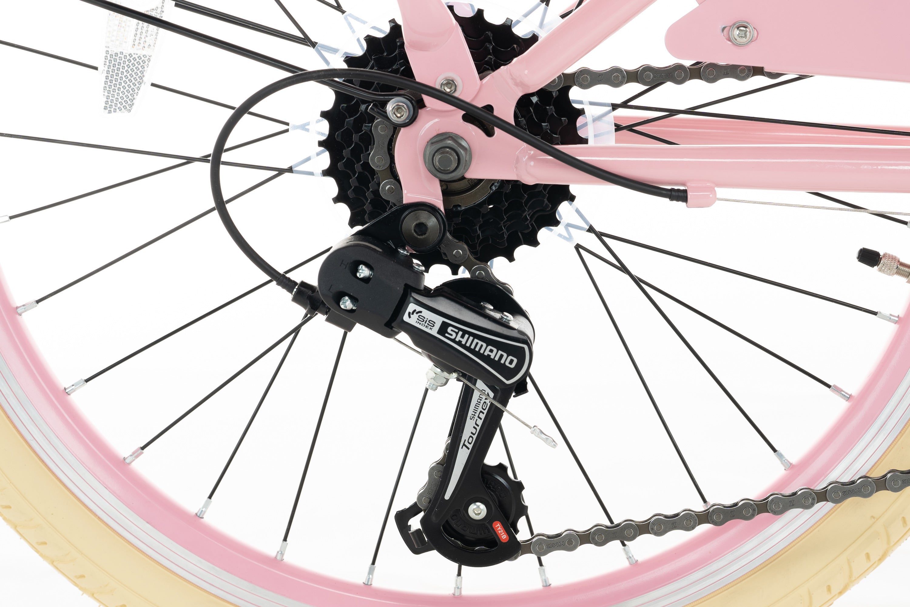 Cortego Transporter Meisjesfiets 22 inch - 7 Versnellingen - Roze