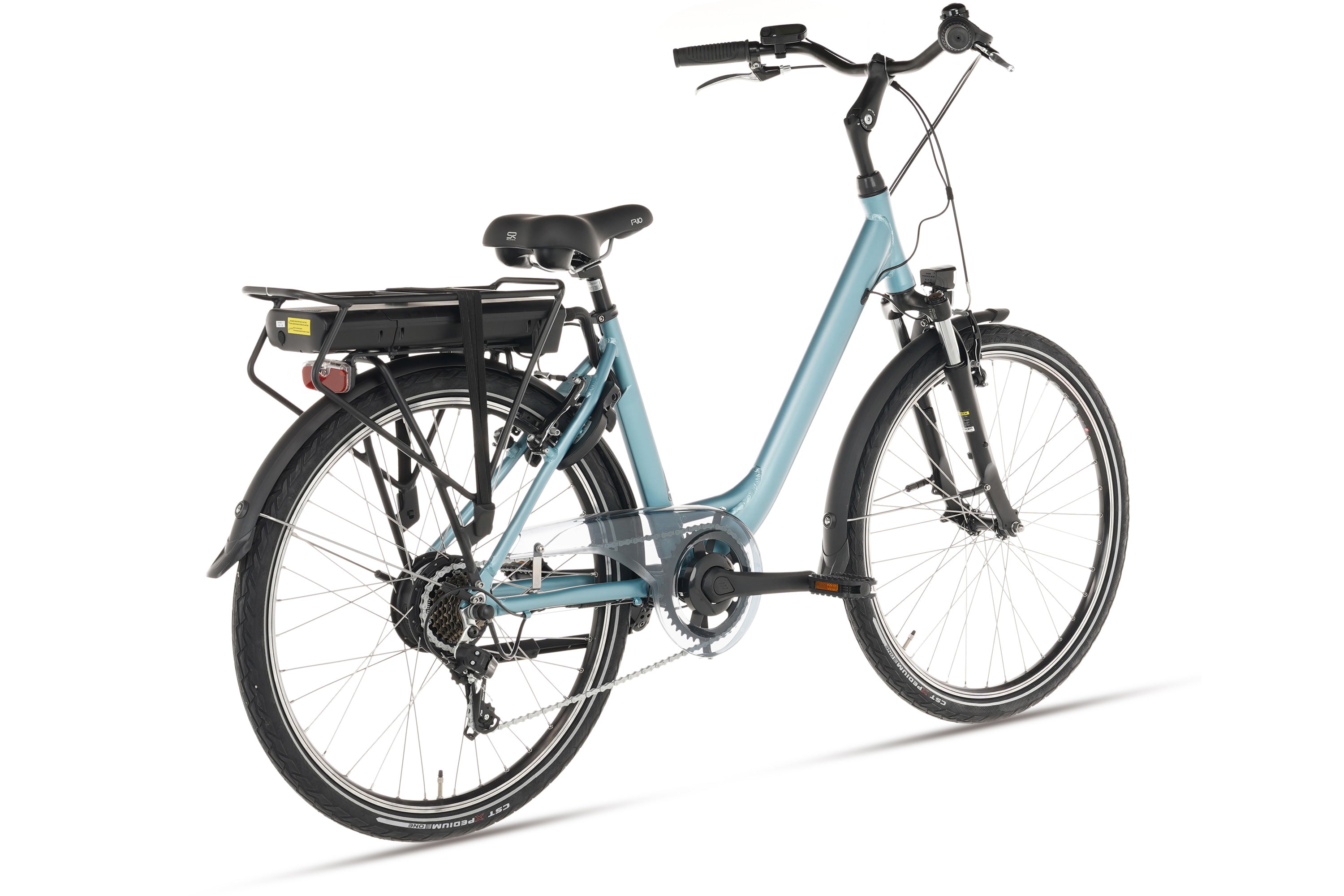 Elektrische Damesfiets City D7 Aqua Blue