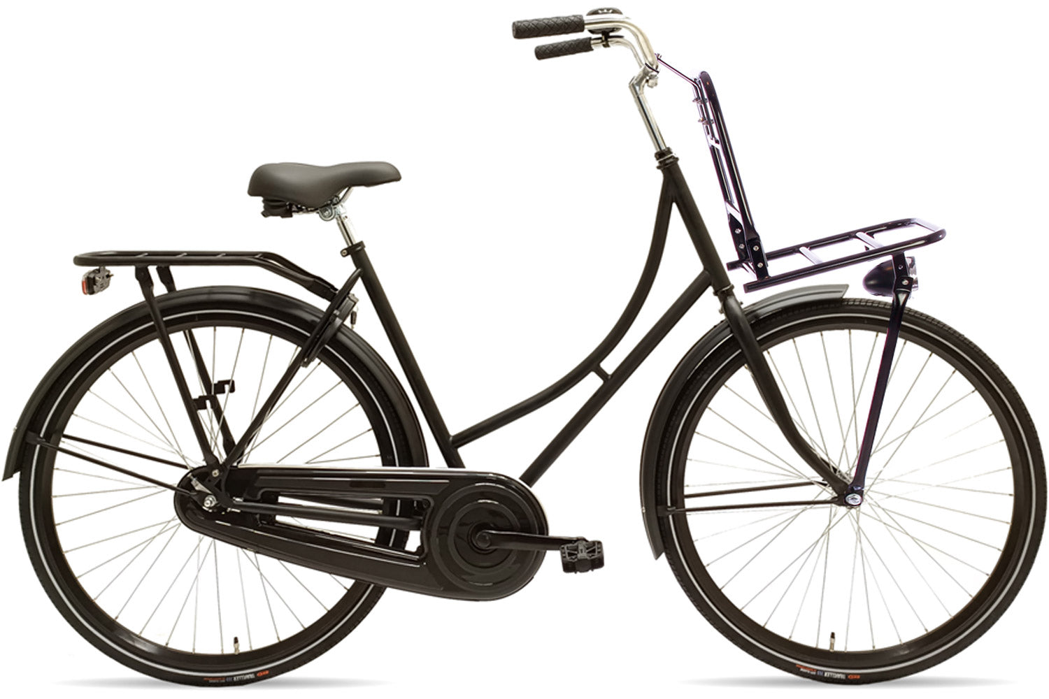 Cortego Omafiets Plus Deluxe Mat-zwart 28 Inch