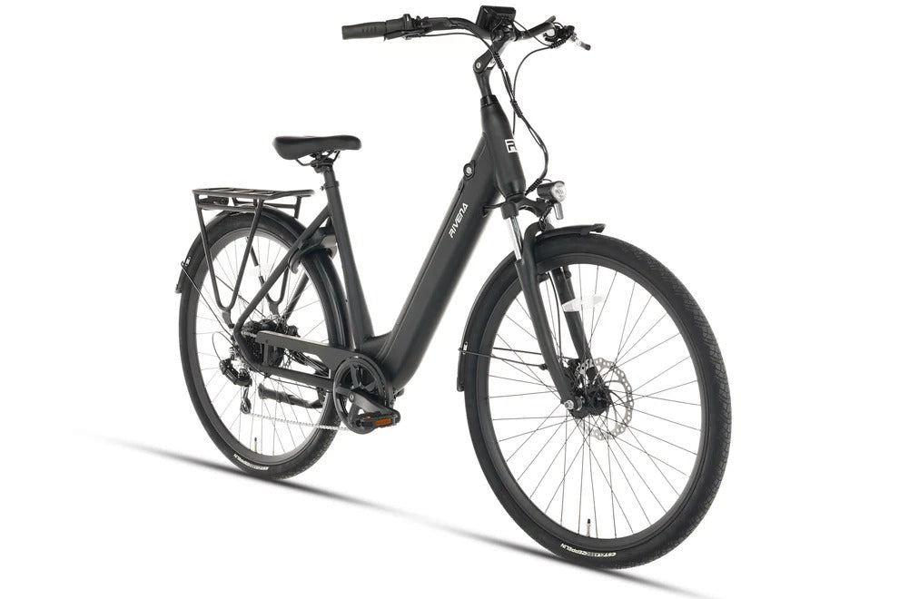 Rivena Supreme D7 Elektrische Damesfiets Mat-Zwart