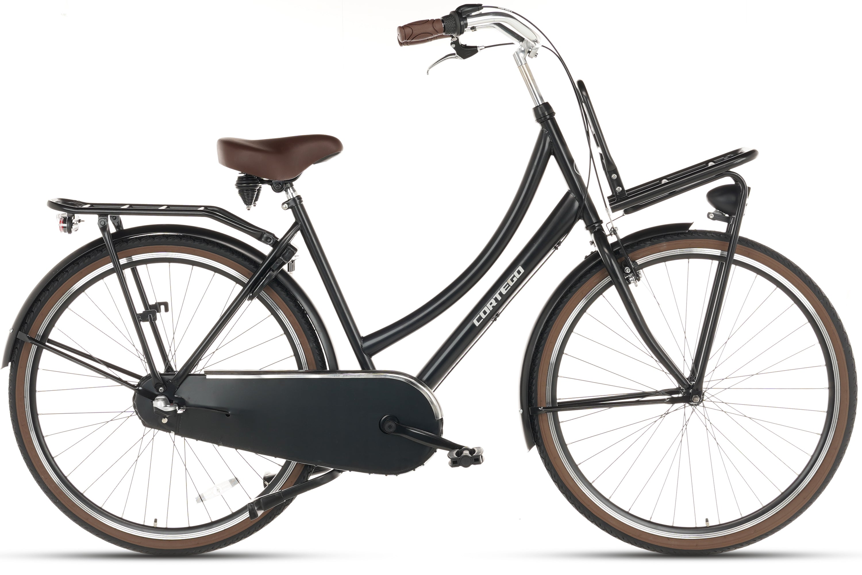 Cortego Cargo N3 Transportfiets Mat-Zwart - 3 Versnellingen