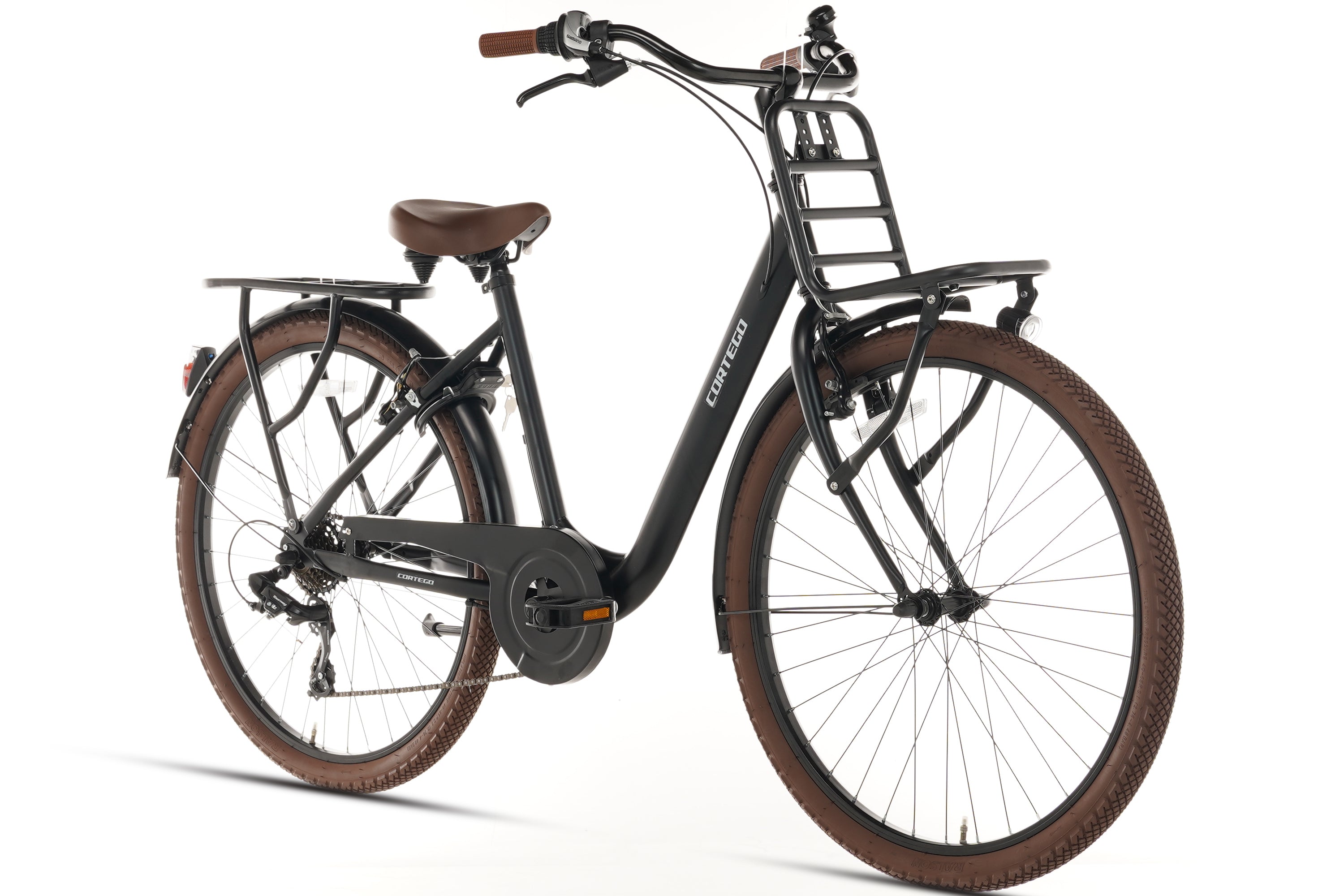 Cortego Excellent Meisjesfiets 26 inch - 7 Versnellingen - Mat-Zwart