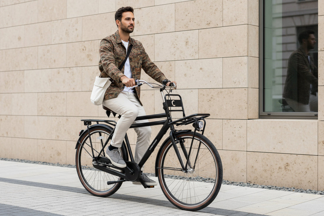 Cortego Cargo Herenfiets 3 Versnellingen Mat-Zwart