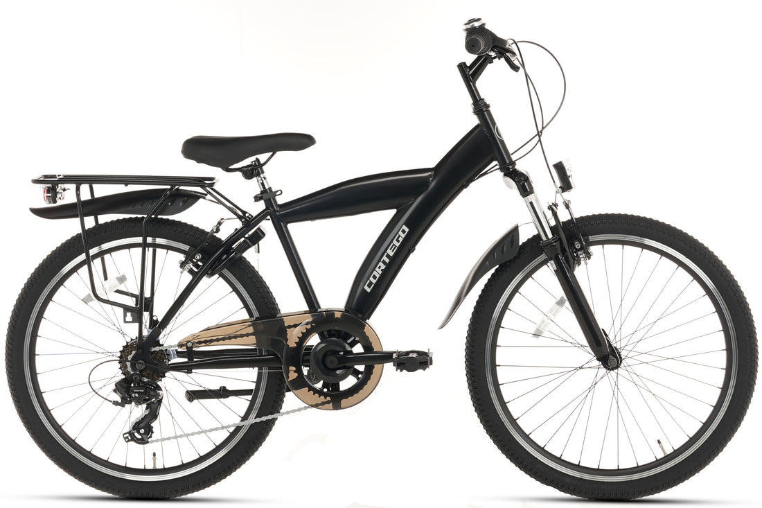 Cortego Blaze Jongensfiets 24 Inch Zwart - 7 Versnellingen
