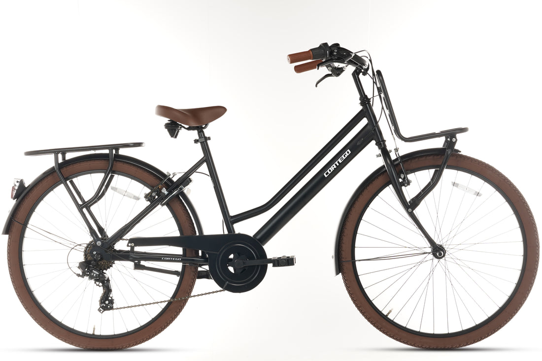 Cortego Liberty Meisjesfiets 26 inch - 7 Versnellingen - Mat-Zwart