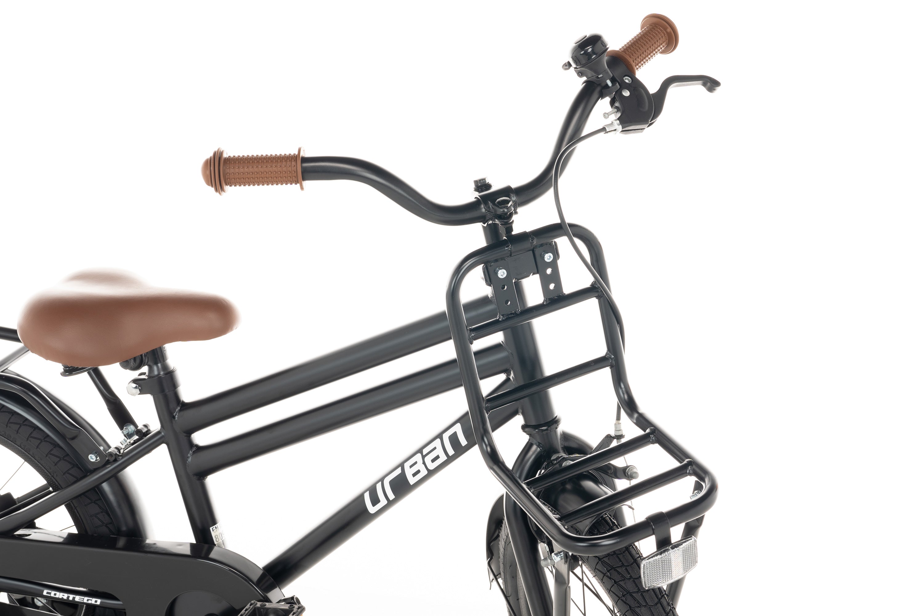 Cortego Urban Jongensfiets Mat-Zwart 16 inch