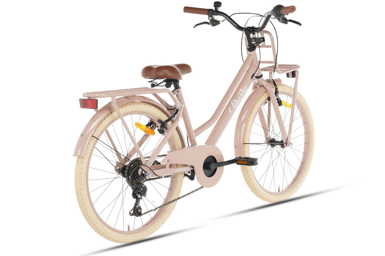 Cortego Liberty Meisjesfiets 22 inch - 7 Versnellingen - Zalm