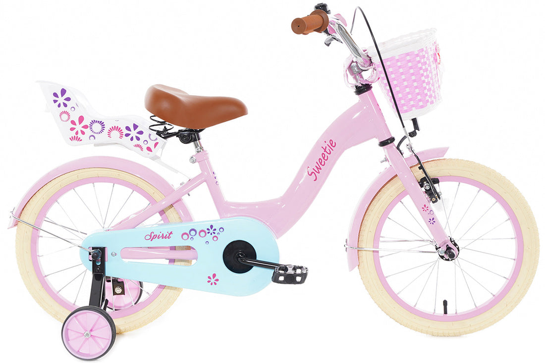 Spirit Sweetie Meisjesfiets Roze Turquoise 14 inch