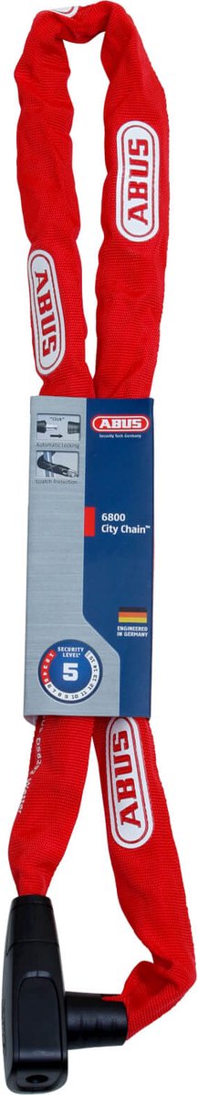 Abus kettingslot CityChain 8800/120 2.0 rood