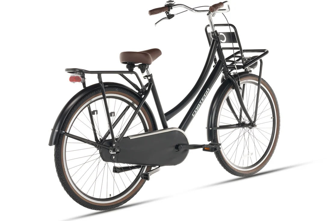 Cortego Cargo Transportfiets 28 inch Mat-zwart