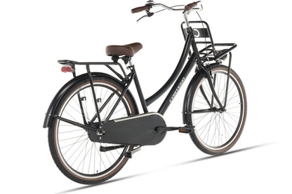 Cortego Cargo Transportfiets 28 inch Mat-zwart