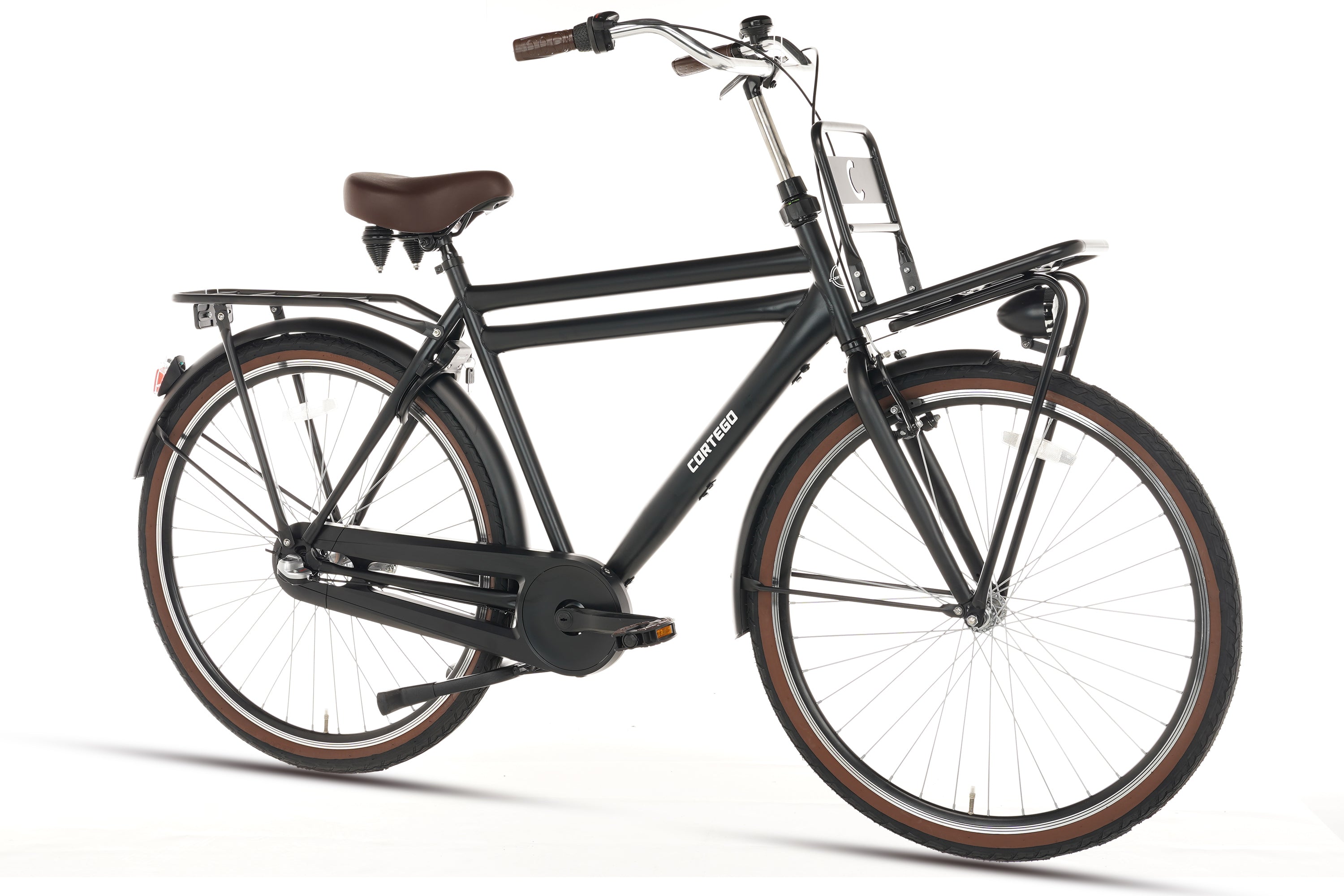 Cortego Cargo Herenfiets 3 Versnellingen Mat-Zwart