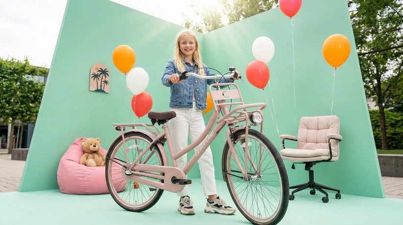 Cortego Cargo Meisjesfiets 26 inch - 3 Versnellingen - Zalm