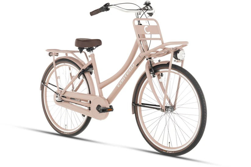 Cortego Cargo Meisjesfiets 24 inch - 3 Versnellingen - Zalm