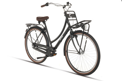 Cortego Cargo N3 Transportfiets Mat-Zwart - 3 Versnellingen