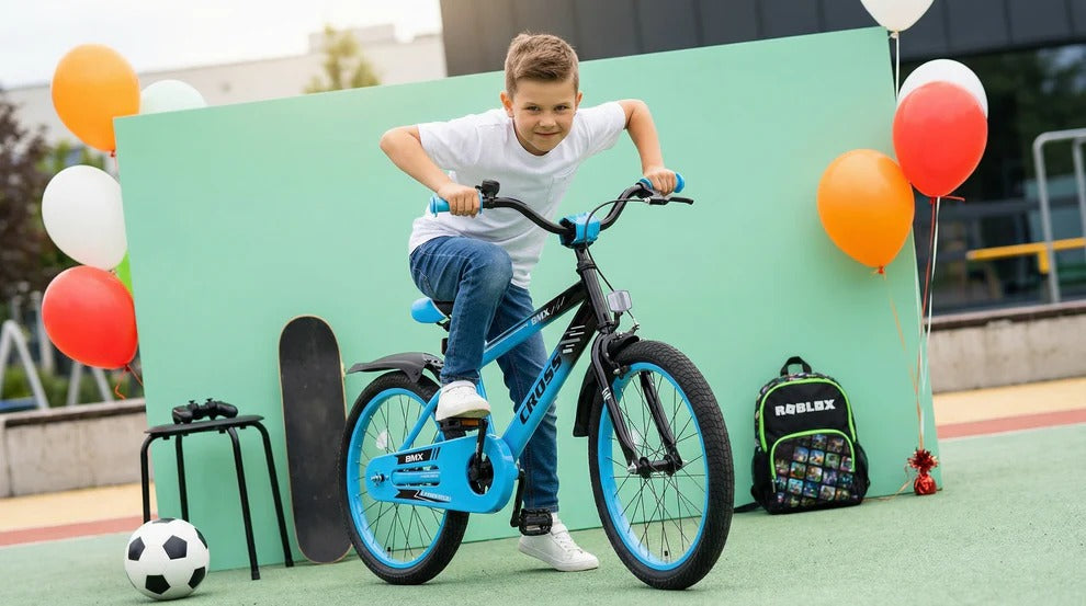 Vind blauwe kinderfiets op - maart 2026 Vind blauwe kinderfiets op - maart 2026