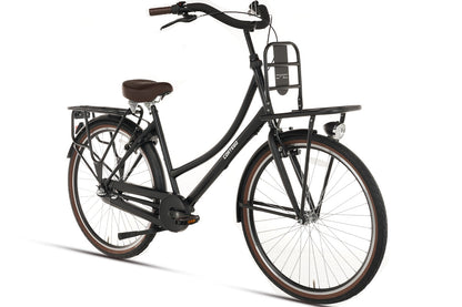 Cortego Daily Moederfiets 28 Inch - 3 Versnellingen - Mat-Zwart