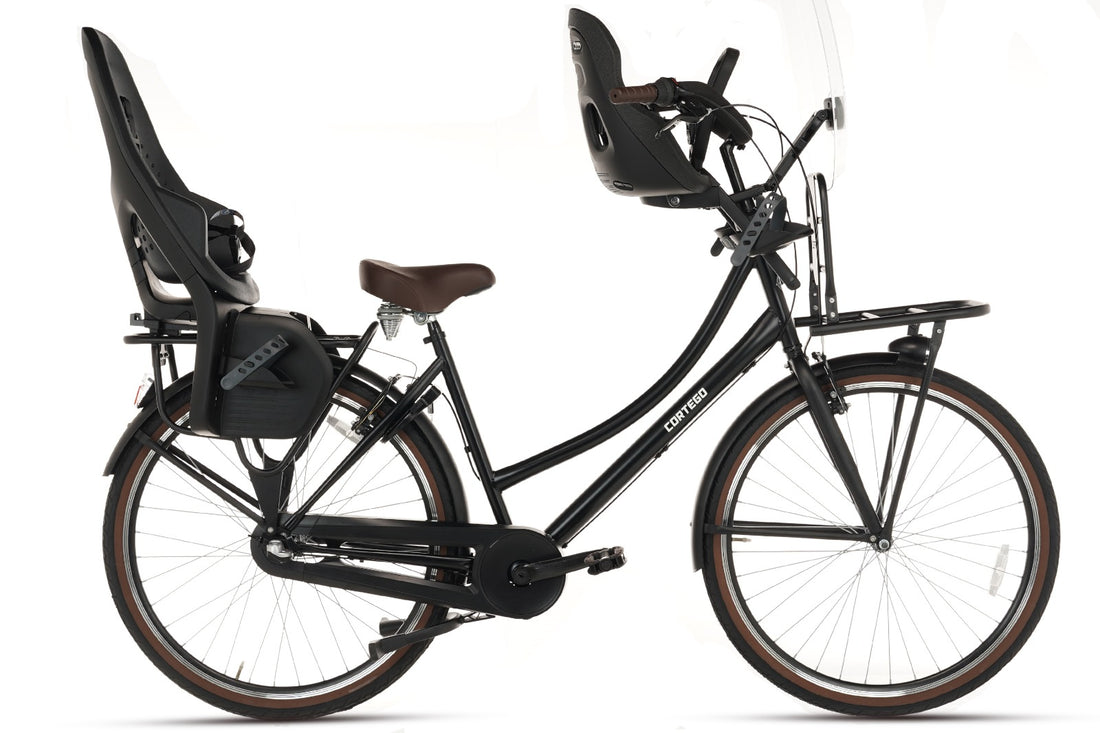 Cortego Daily Moederfiets 28 Inch - 3 Versnellingen - Mat-Zwart